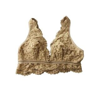 Victoria's secret Lace Tan bralette Size medium Body By Victoria Sexy Bra
